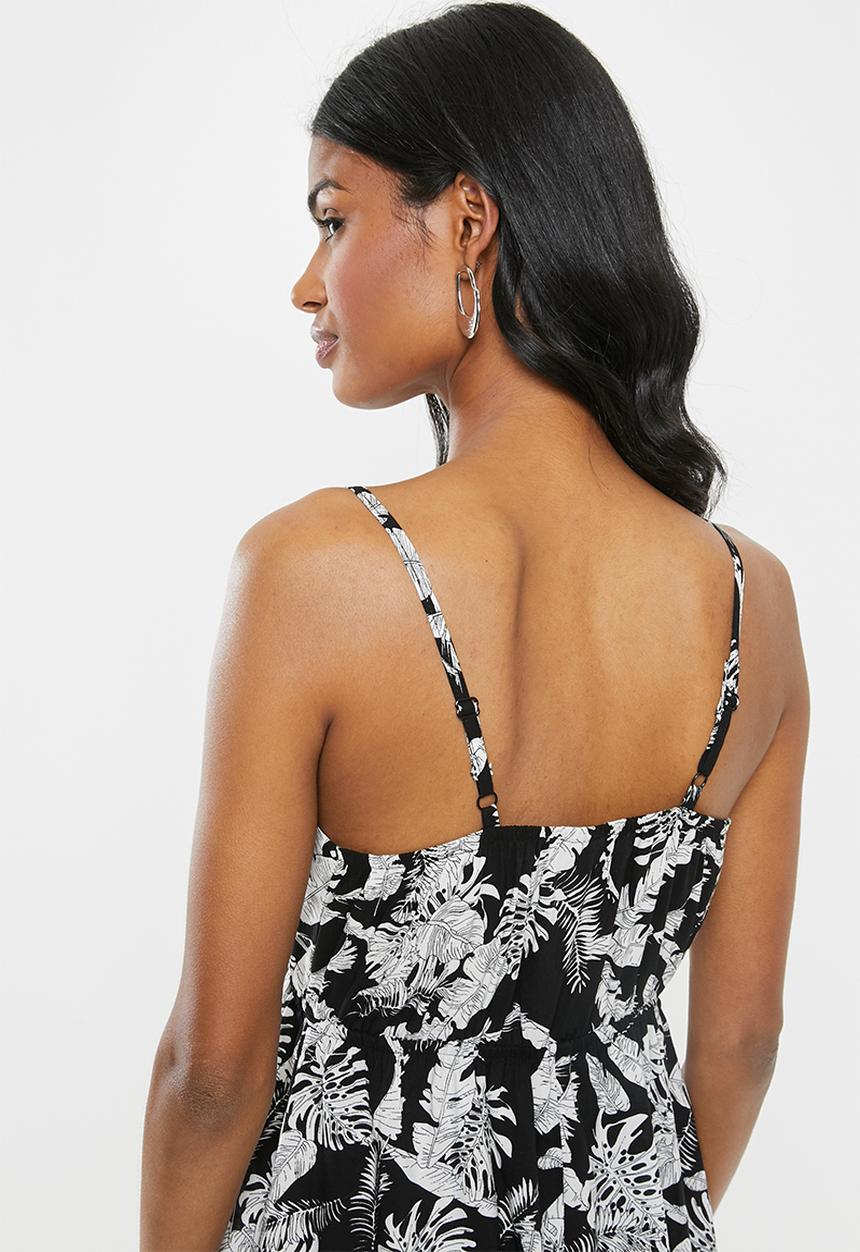 Cherry Melon - Maternity Woven maxi dress - black & white 