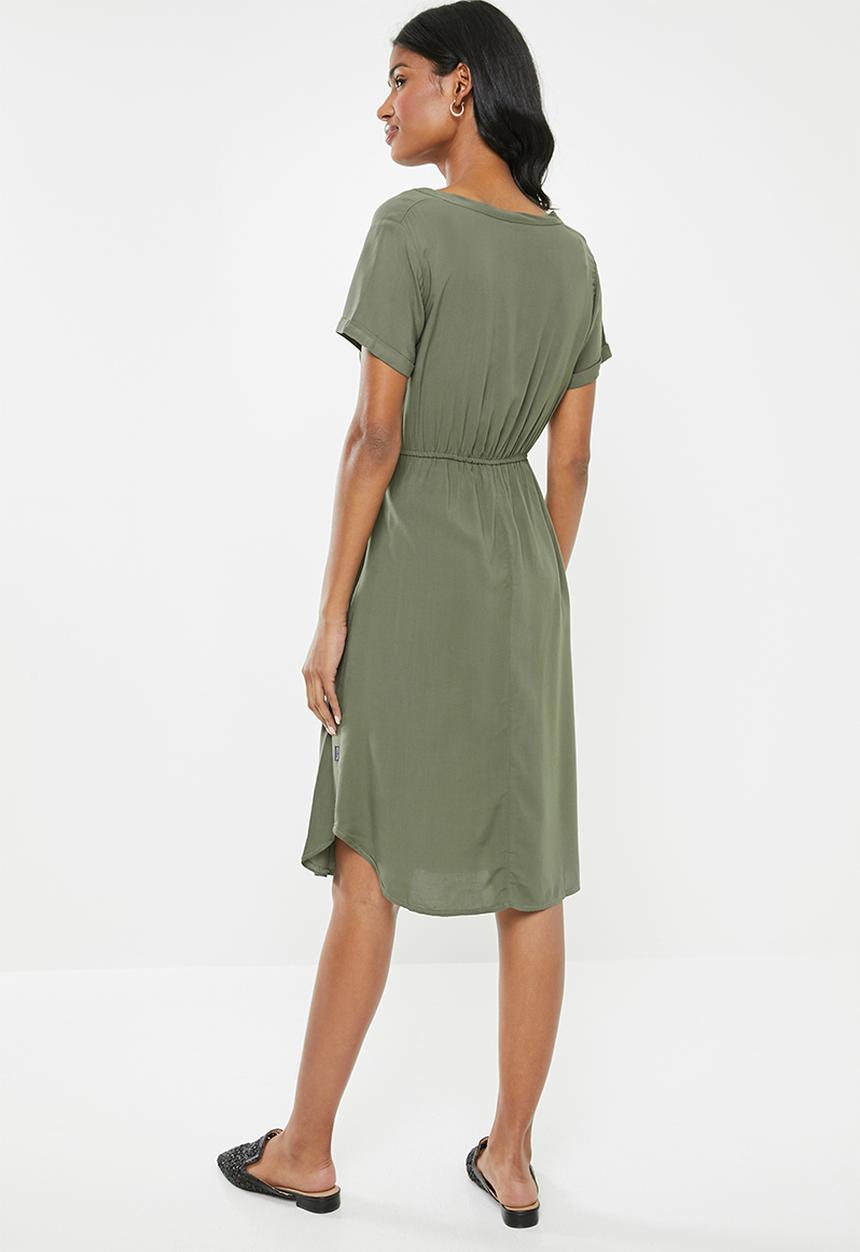 Cherry Melon - Maternity T-shirt dress - khaki