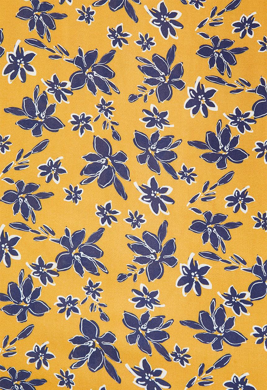 Superbalist - Kimono wrap dress - mustard floral