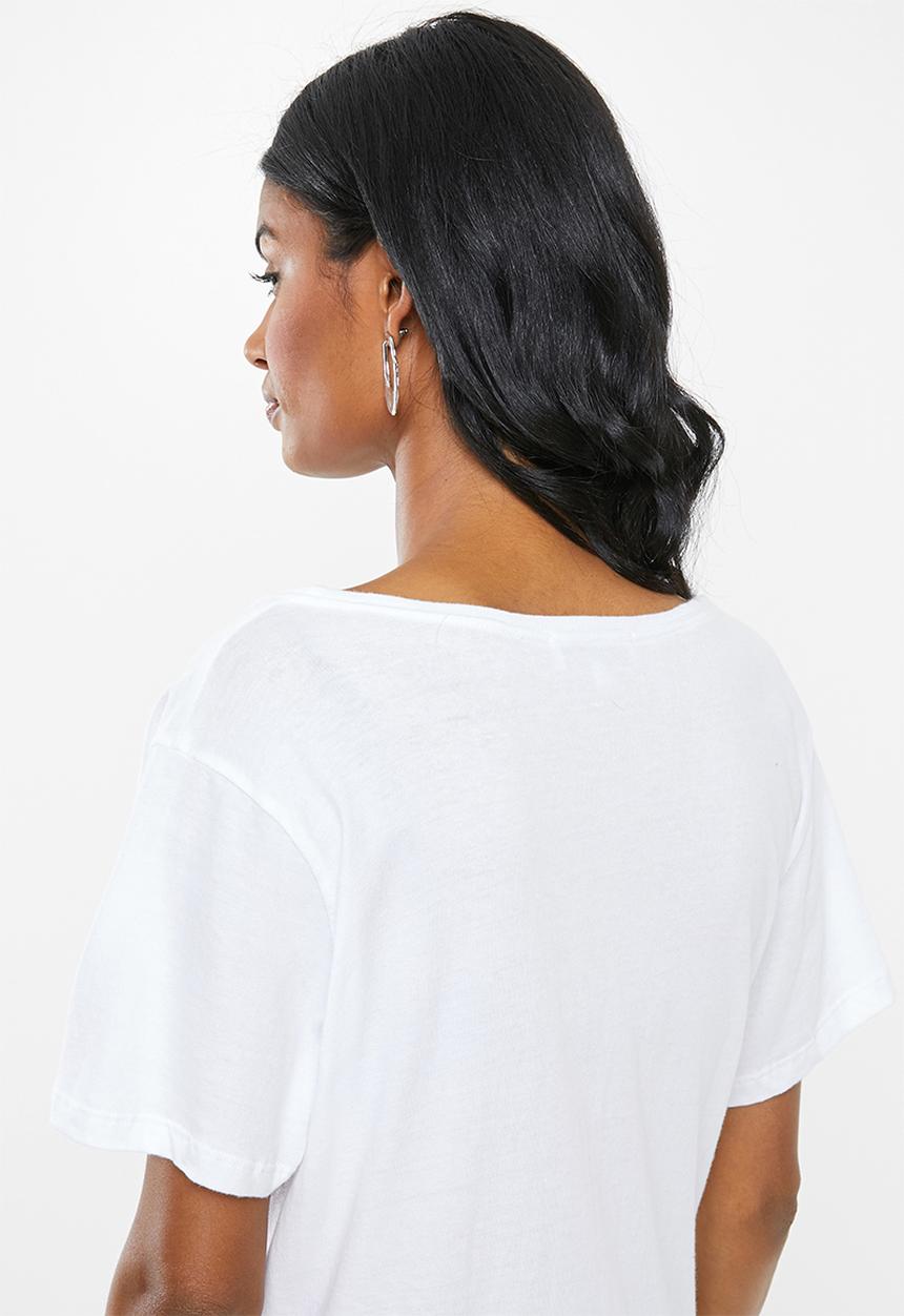 Superbalist - V-neck tee - white