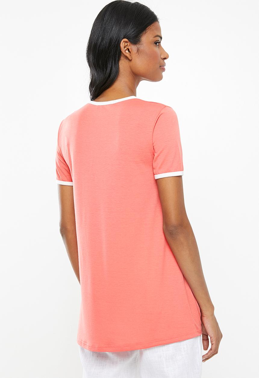 Superbalist - Maternity Contrast tee - lobster with milk