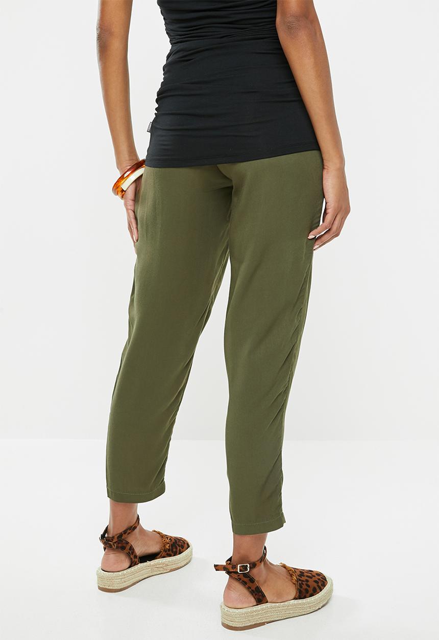 Cherry Melon - Maternity Soft casual pants - green