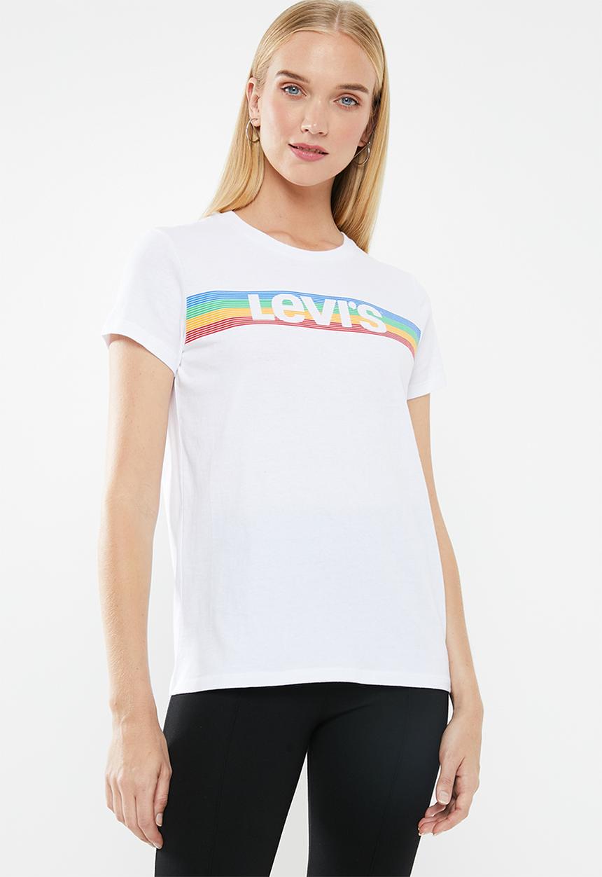 Levi’s® - The perfect tee colourful stripe - white