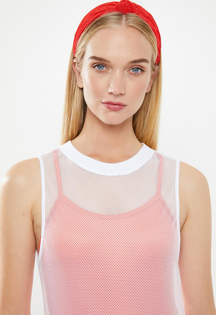 Superbalist - Mesh column dress(reg) - white