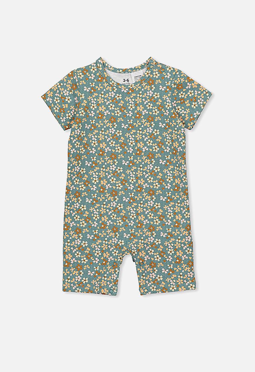 Cotton On - The short sleeve romper - green