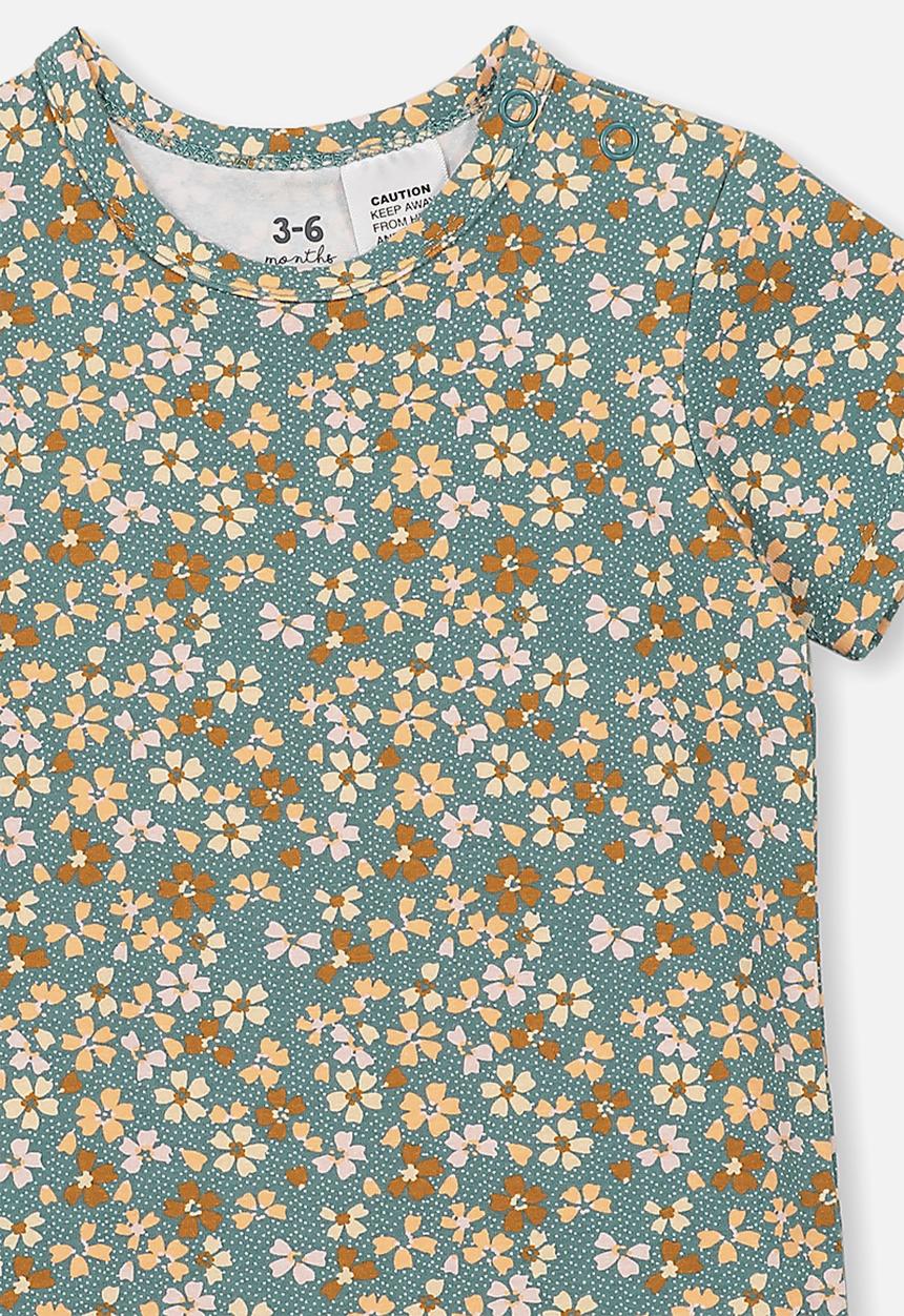 Cotton On - The short sleeve romper - green