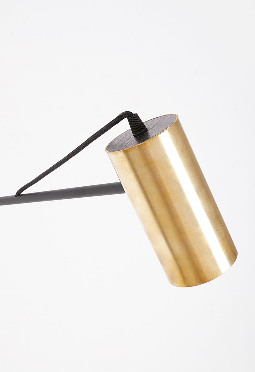 Emerging Creatives - Alberta swing arm lamp - black & brass
