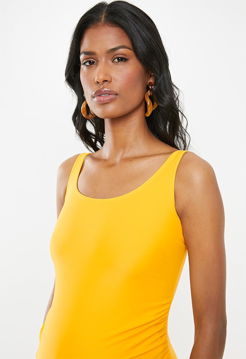 Superbalist - Maternity scoop neck one piece - yellow