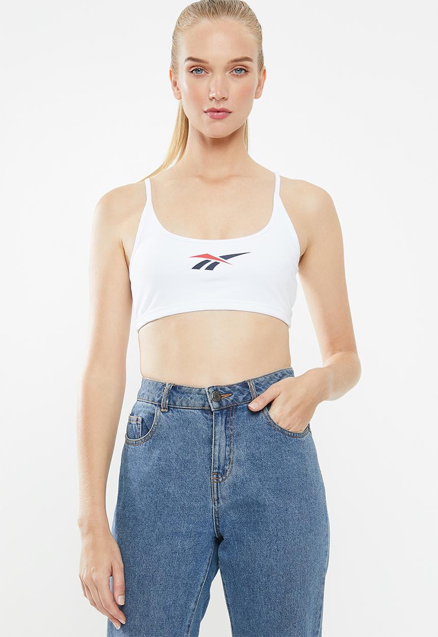 Reebok - Classics big logo bra - white