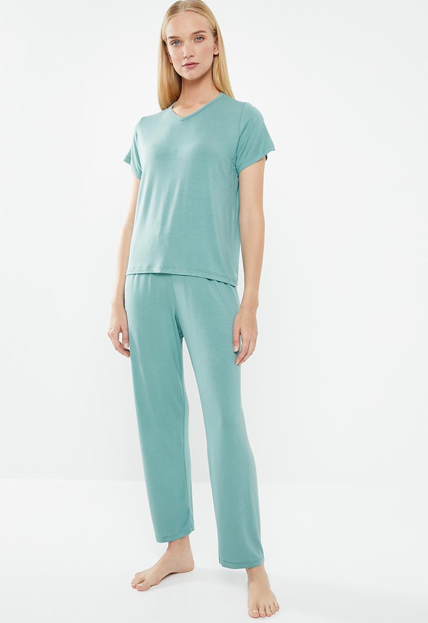 Superbalist - Sleep tee & pants set - green