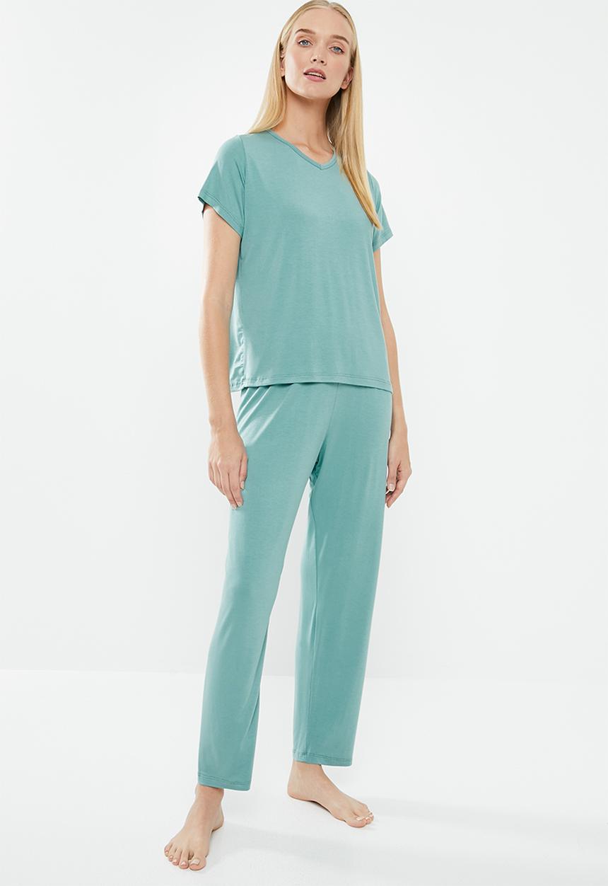 Superbalist - Sleep tee & pants set - green