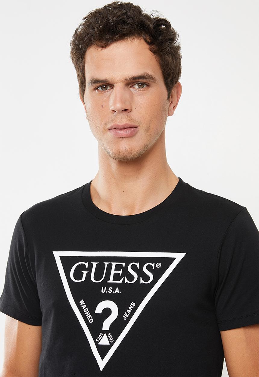 GUESS - Guess triangle tee - black