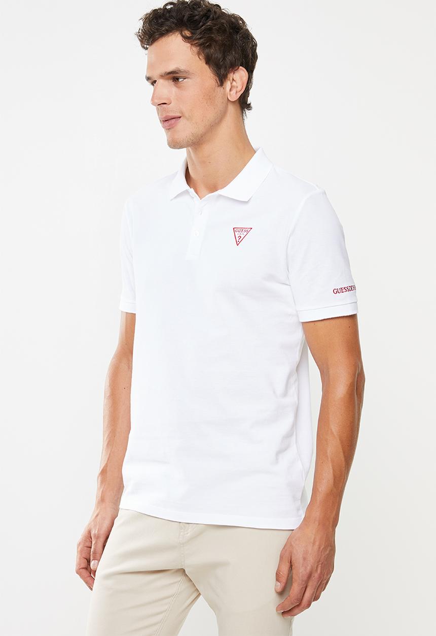 GUESS - Guess classic polo - white