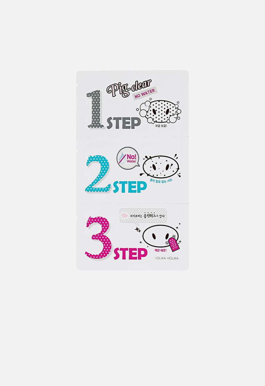 HOLIKA HOLIKA - Pig clear blackhead 3-step kit - water less