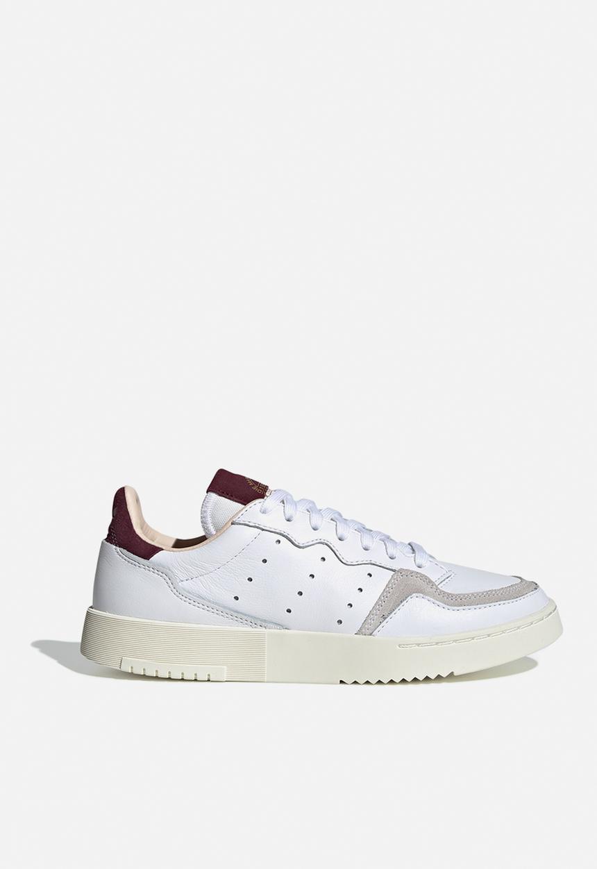 adidas Originals - Supercourt - ftwr white / maroon