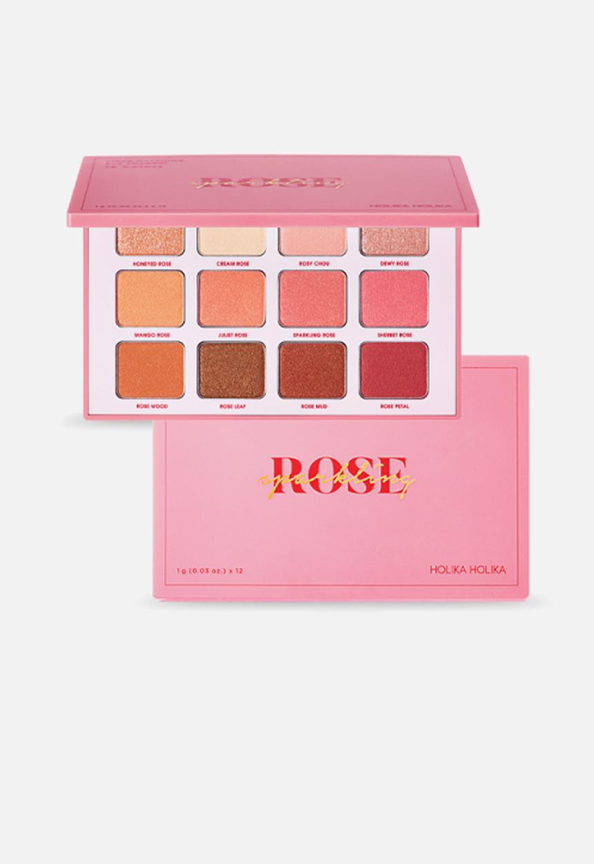 HOLIKA HOLIKA - Piece matching 12 colors shadow pallet - 04 rose sparkling