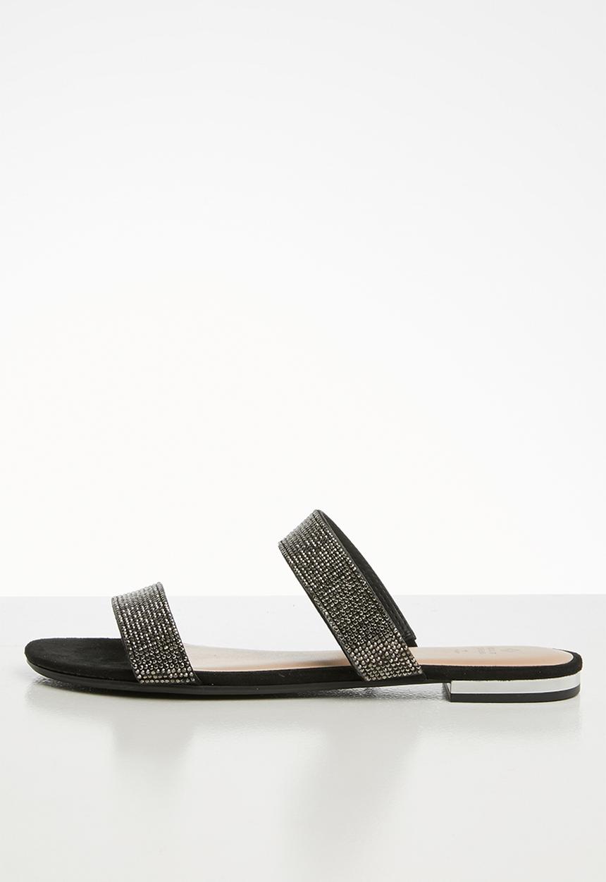 Call It Spring - Rosalia sandal - black texture