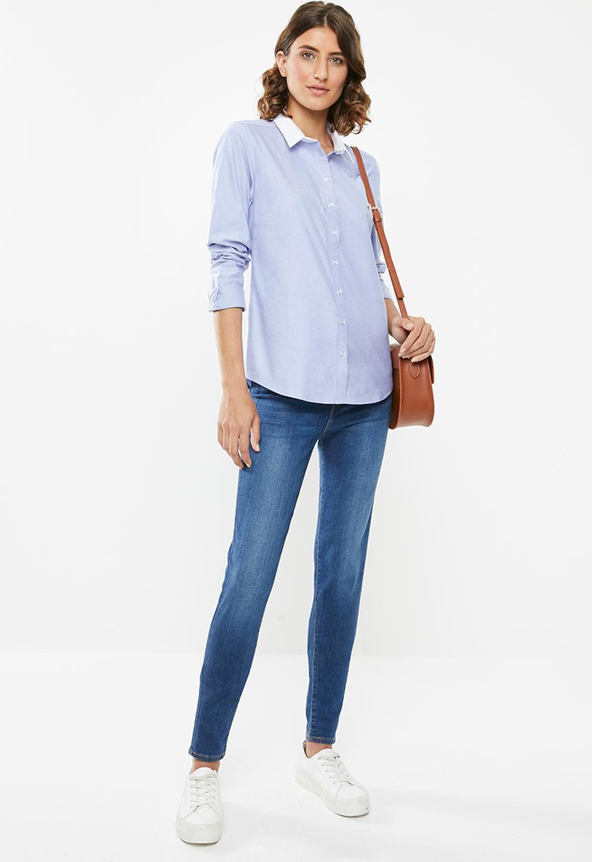 POLO - Carina oxford shirt - blue