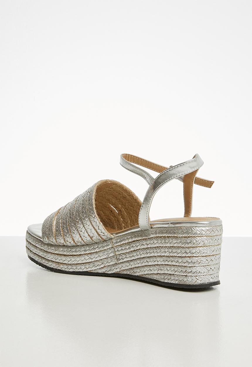 Superbalist - Corrie espadrille flatform - silver
