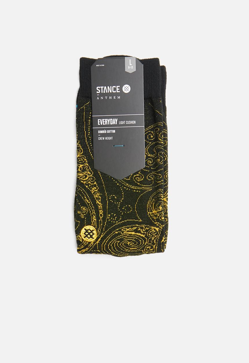 Stance Socks - Verdana socks - black & yellow 
