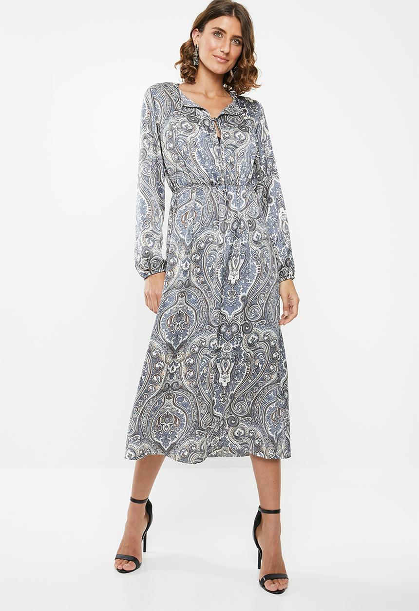 edit - Maxi peasant dress - multi