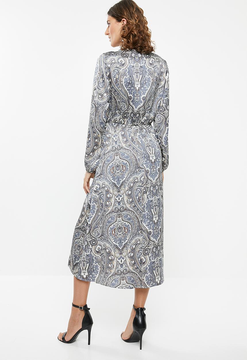 edit - Maxi peasant dress - multi