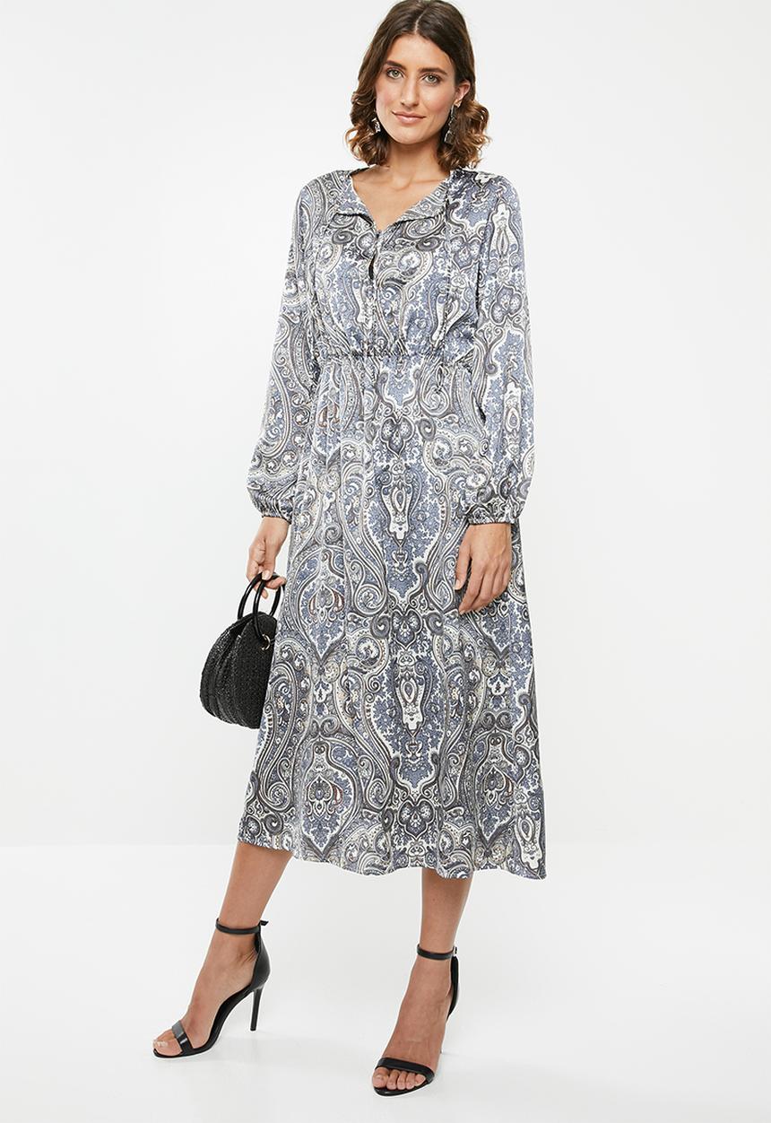 edit - Maxi peasant dress - multi