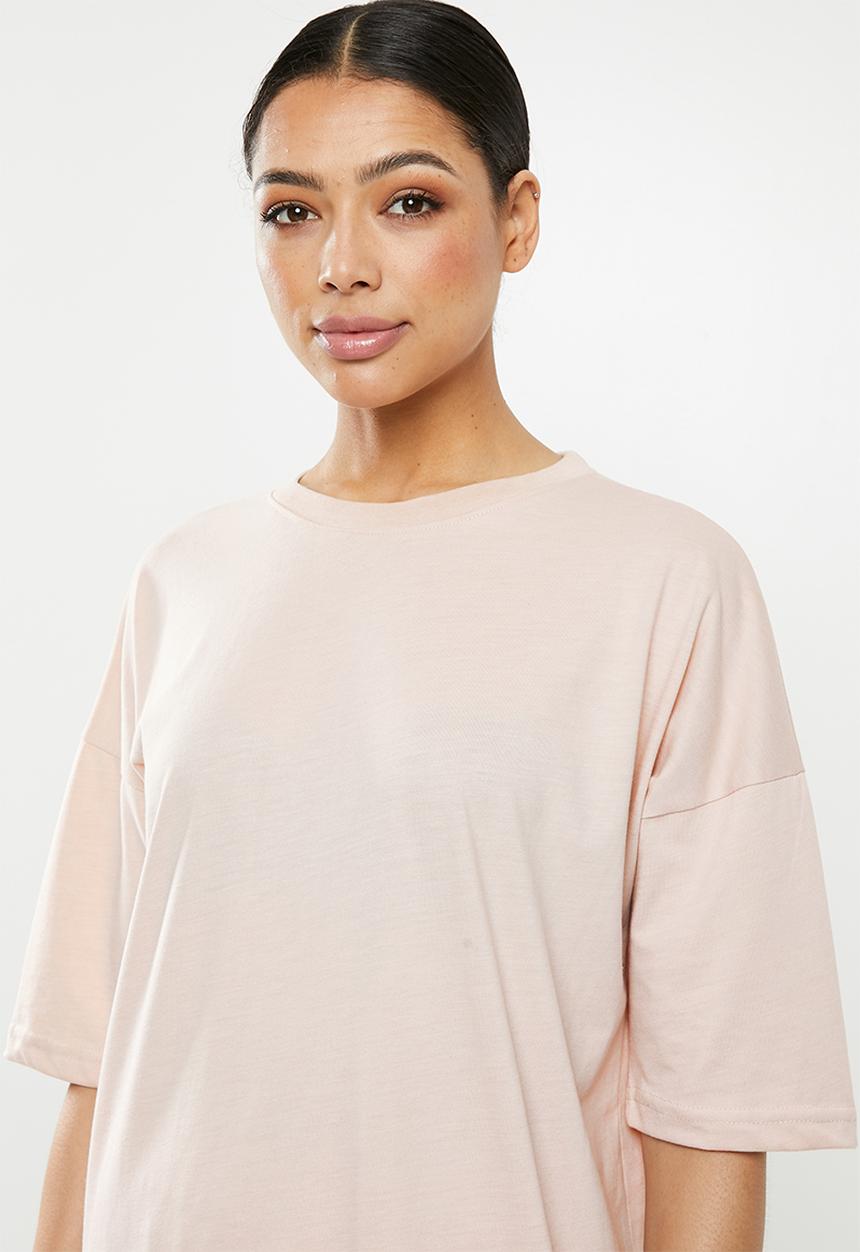 Missguided - Oversized tee and jogger co-ord set - pink