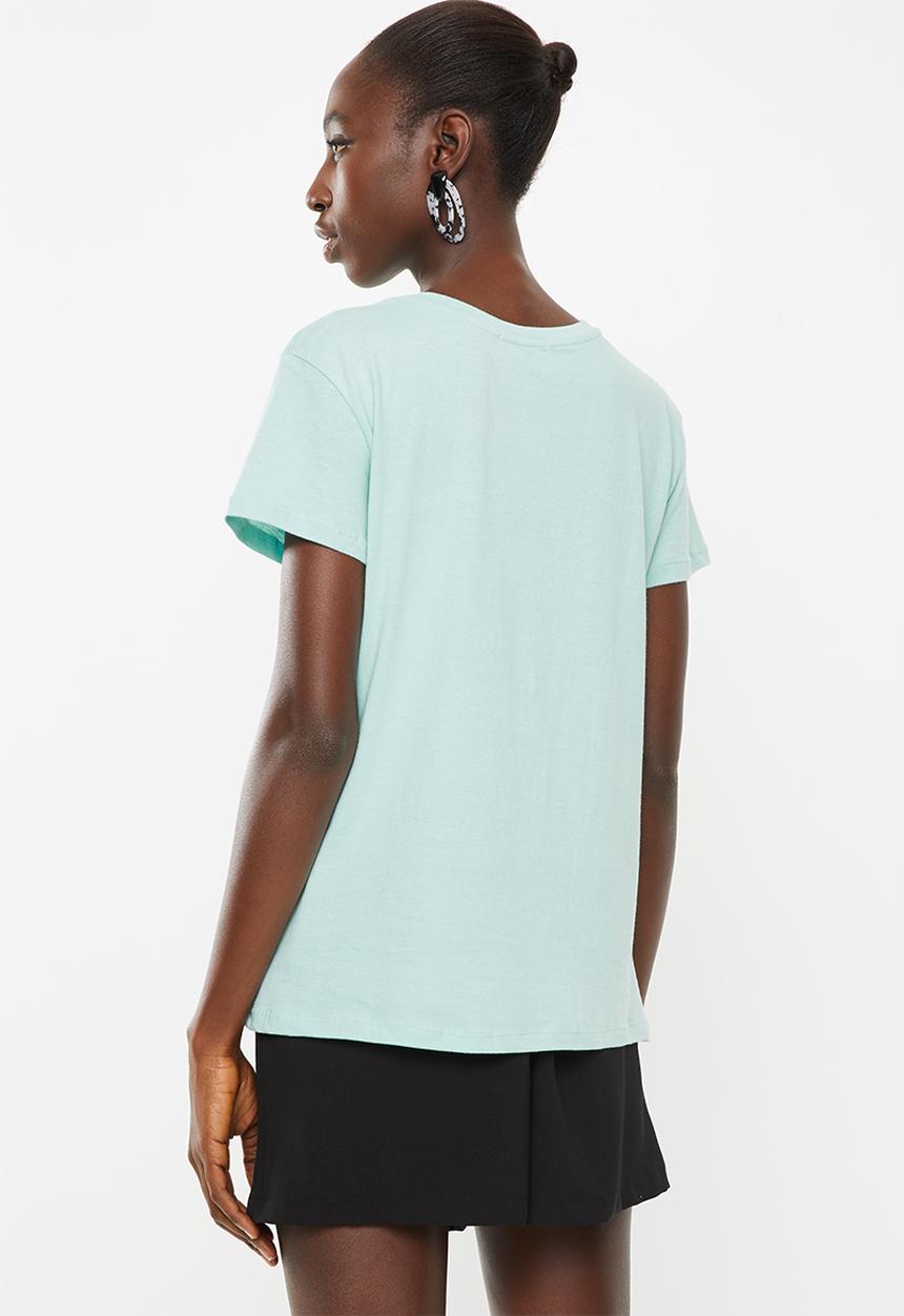 Superbalist - Printed tee - misty jade