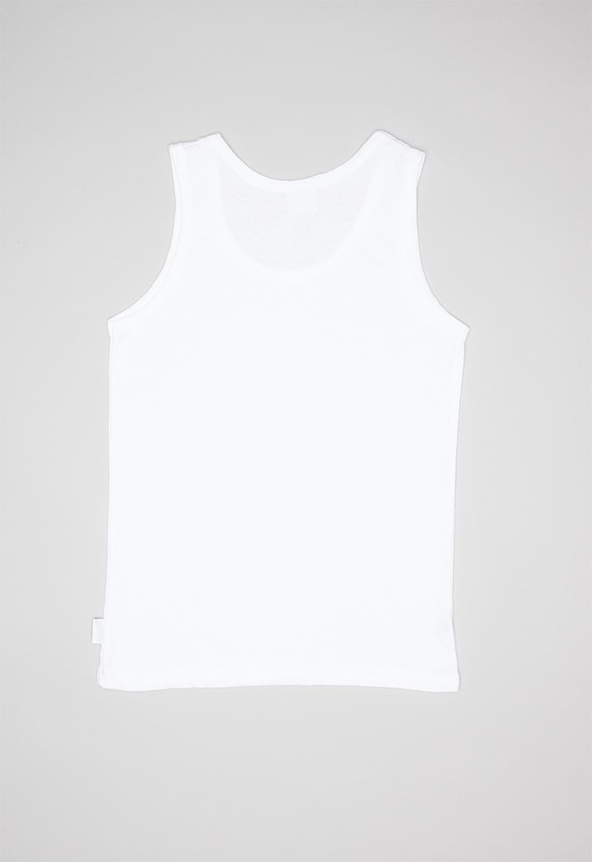 Jockey - 2Pack boys single jersey interlock vest - white