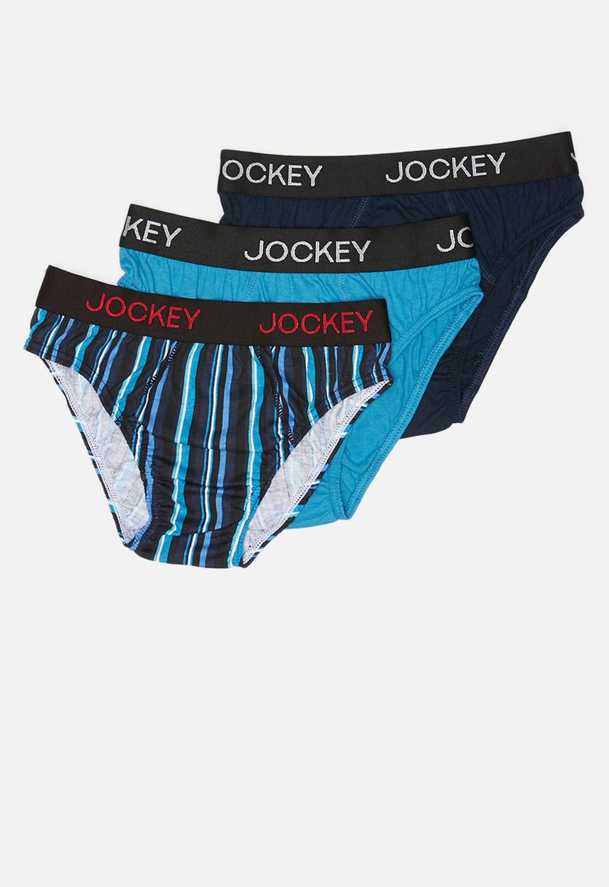Jockey - Boys 3pack plain jockey brief