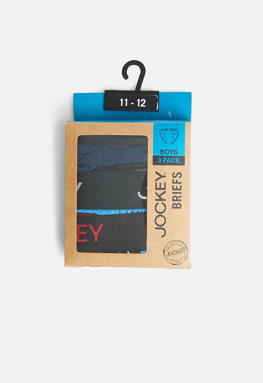 Jockey - Boys 3pack plain jockey brief