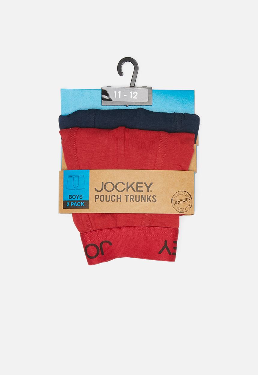 Jockey - Boys 2pack boys pouch trunk - navy & red