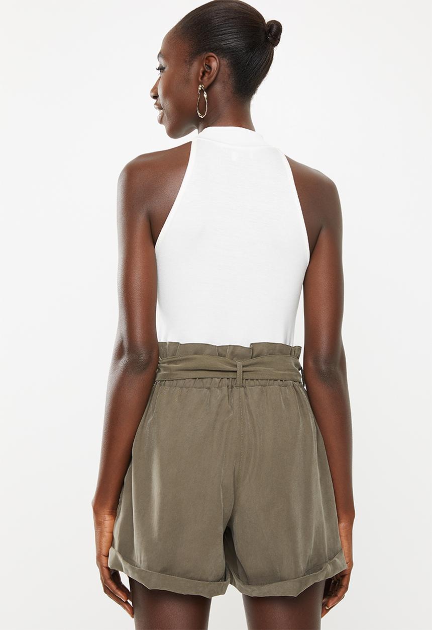 Superbalist - Viscose hi-neck bodysuit - cream