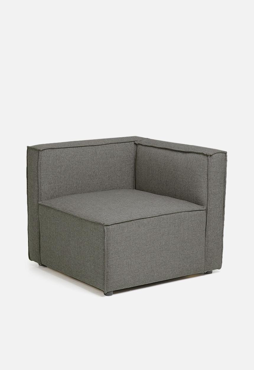 Sixth Floor - Modular corner unit - dark grey
