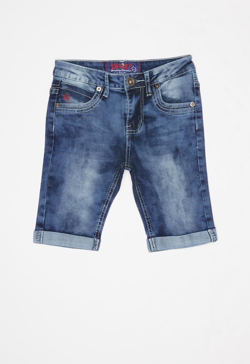 SOVIET - Boys denim short - blue