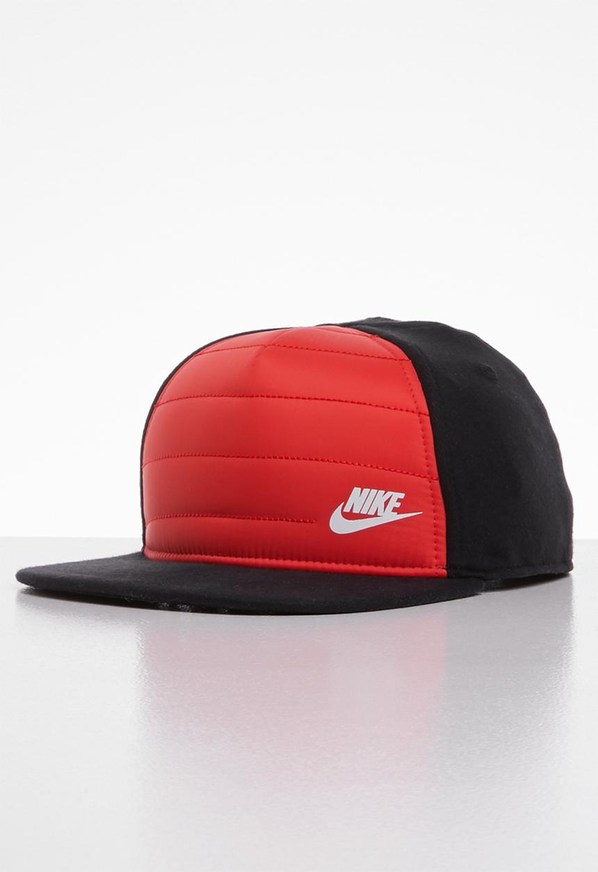 Nike - Nike advance quilted cap - black & red