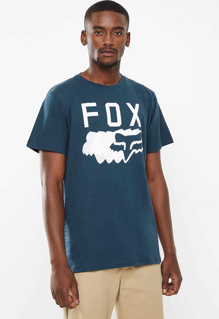 Fox - Transparent short sleeve tee - navy 