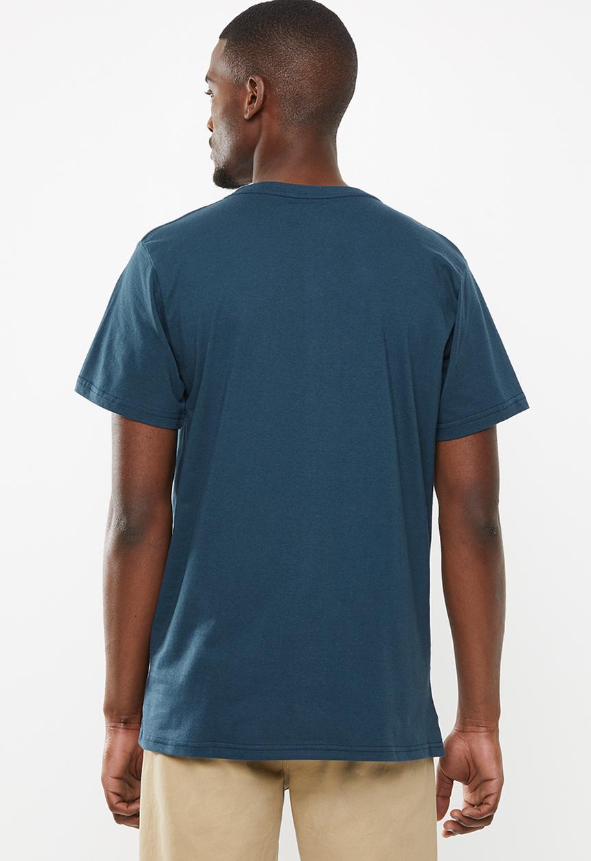 Fox - Transparent short sleeve tee - navy 