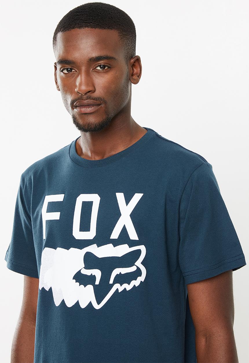 Fox - Transparent short sleeve tee - navy 