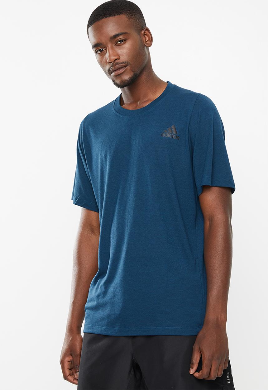 adidas Performance - Freelift sport prime heather tee - blue