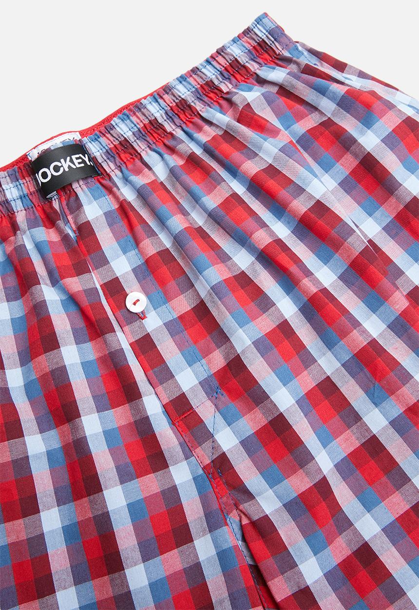 Jockey - 2 Pack woven boxer - red & blue