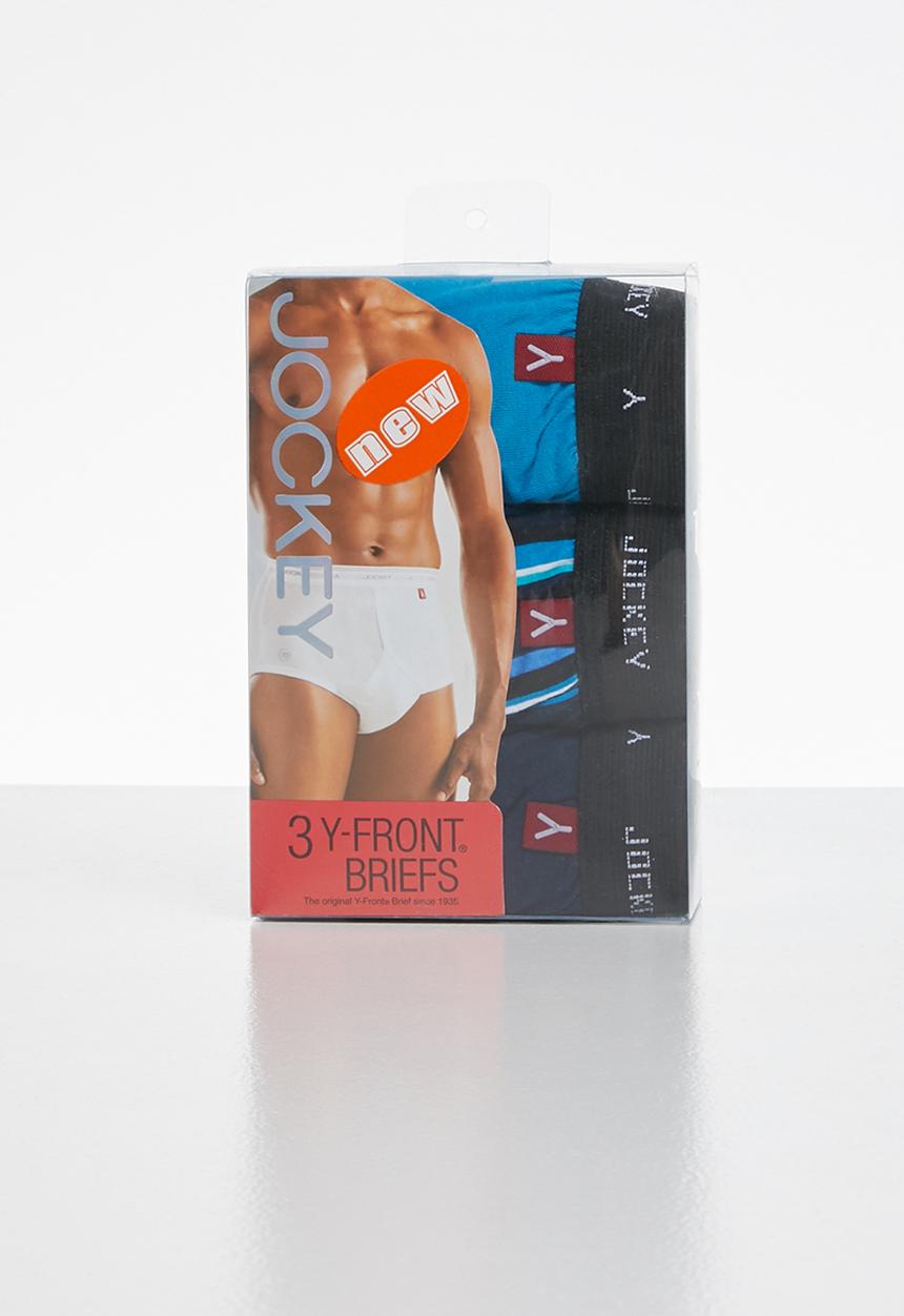 Jockey - 3 Pack  plain/print y-front®  - multi