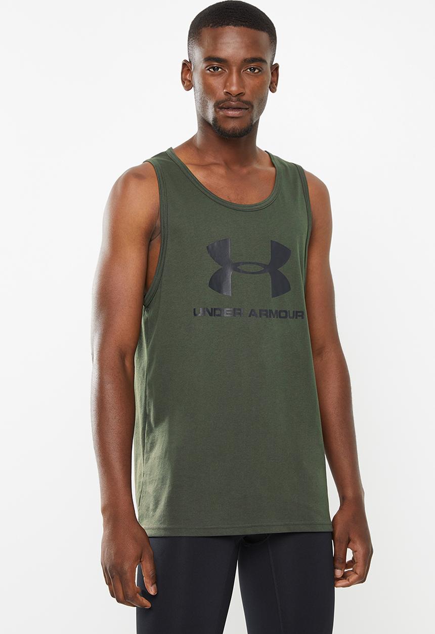 Under Armour - Sportstyle logo tank - green 