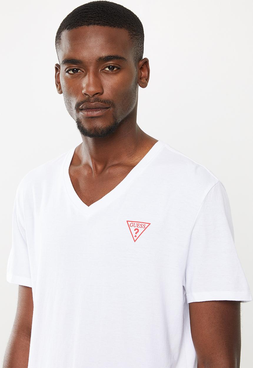 GUESS - Guess V-neck tee - white
