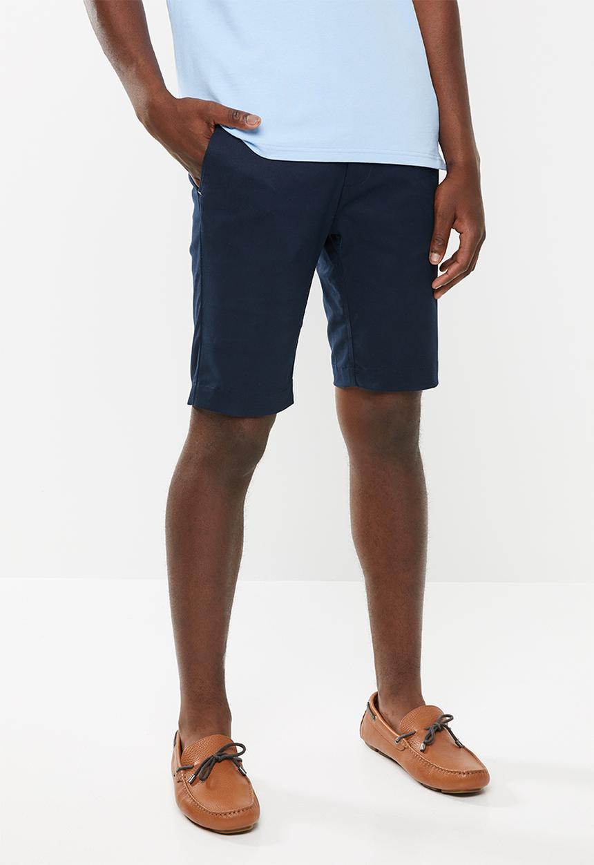 POLO - Carson cotton stretch shorts - navy