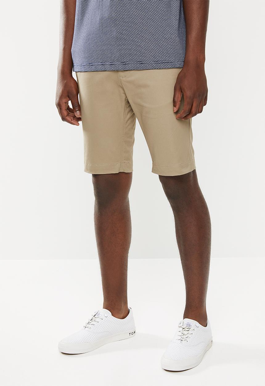 POLO - Carson cotton stretch shorts - khaki