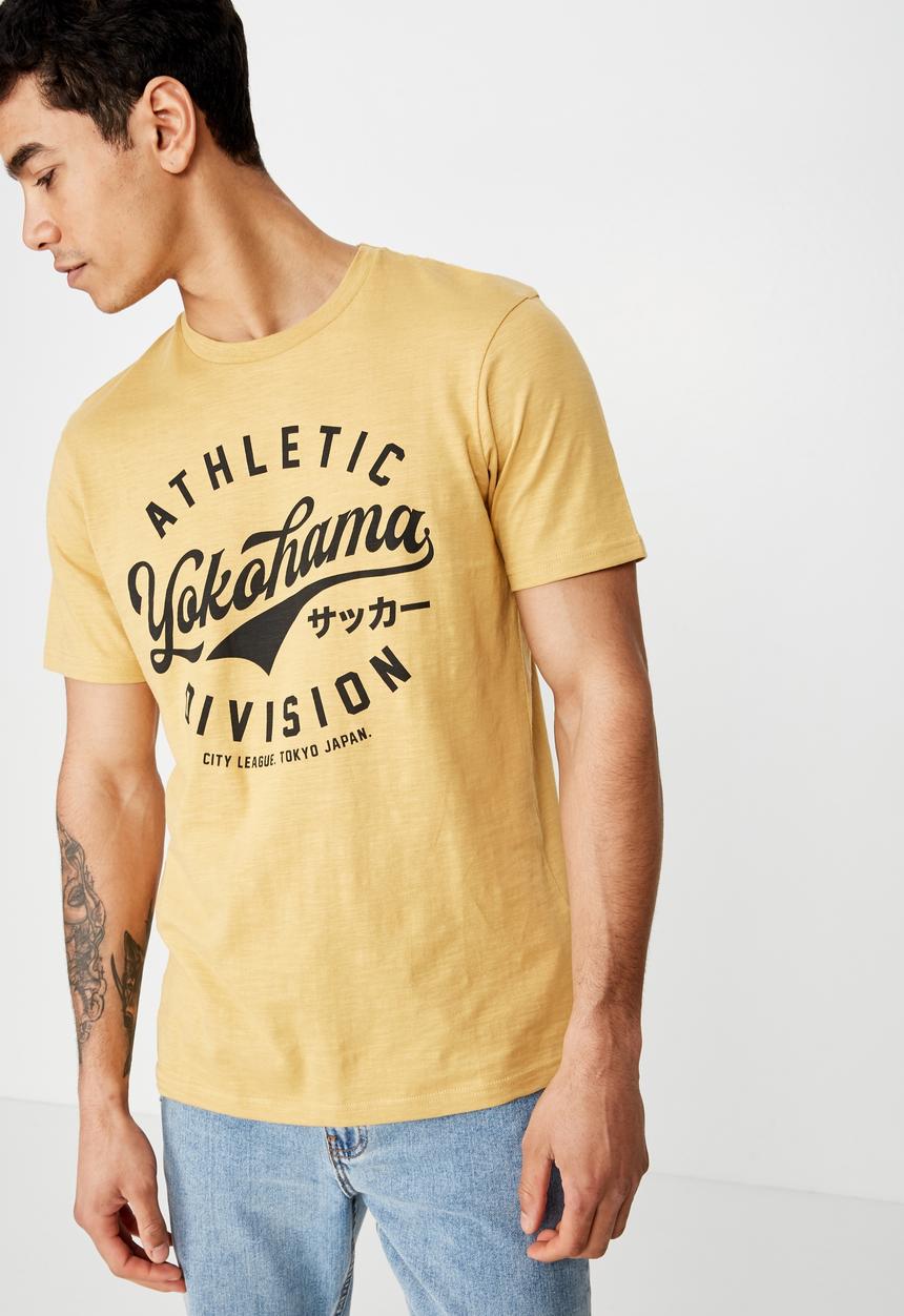Cotton On - Yokohama div Tbar T-shirt - yellow