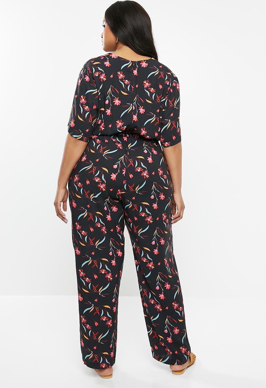 edit Plus - Wrap jumpsuit - multi 