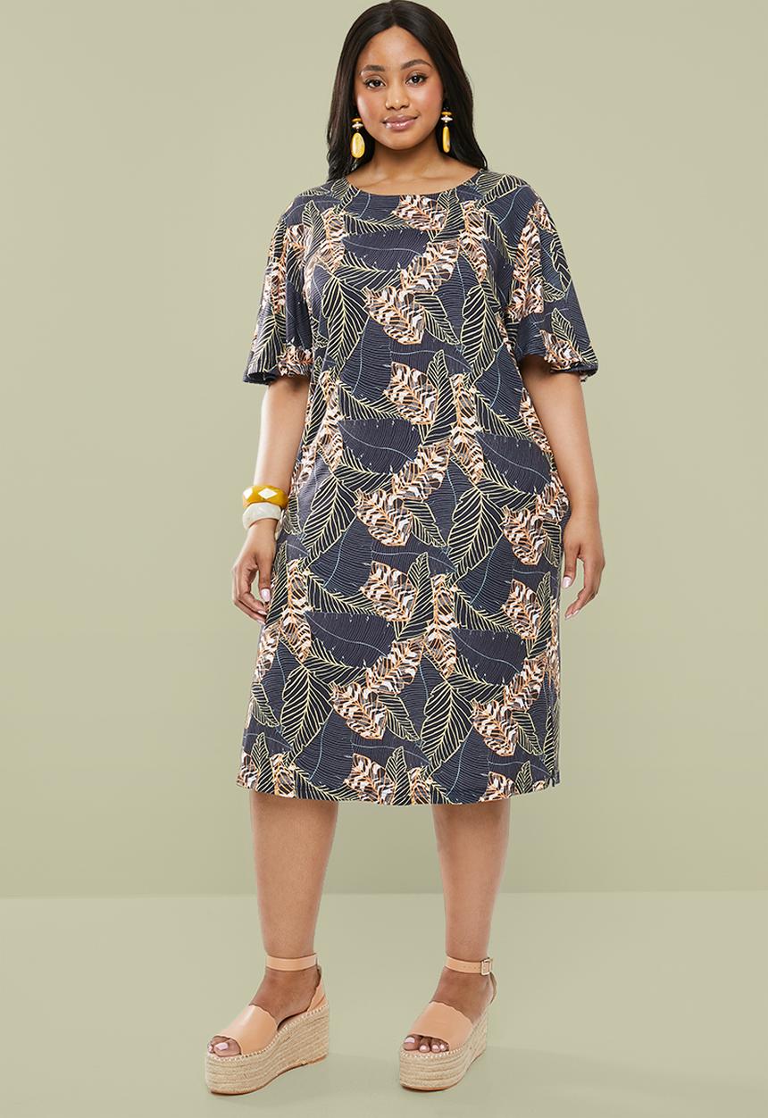 Superbalist - Slit detail tee dress - multi 